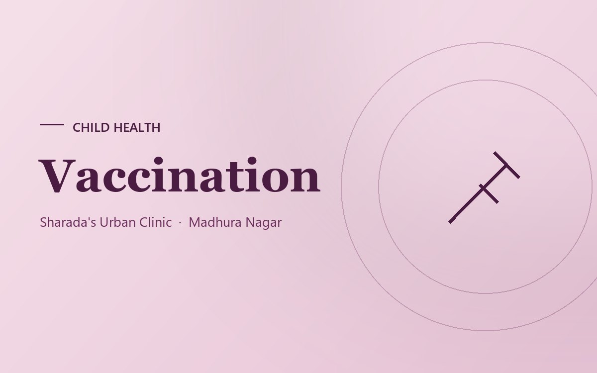 The childhood vaccination schedule