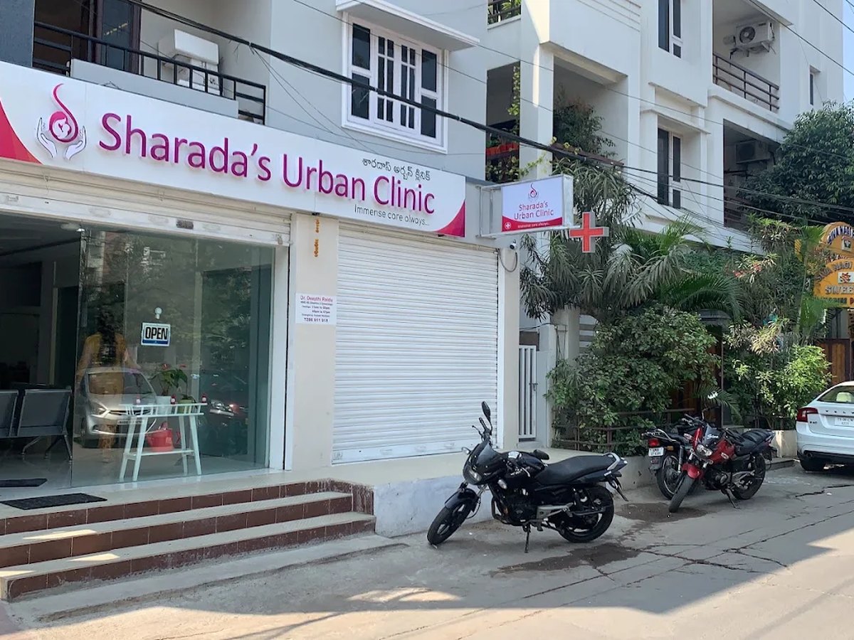 Sharada's Urban Clinic entrance, Madhura Nagar, Hyderabad
