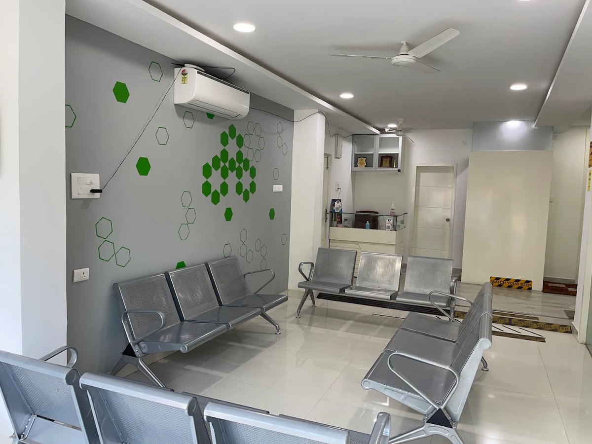 Patient waiting area at Sharada's Urban Clinic